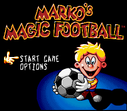 Marko's Magic Football (Europe) (En,Fr,De,Es) Title Screen